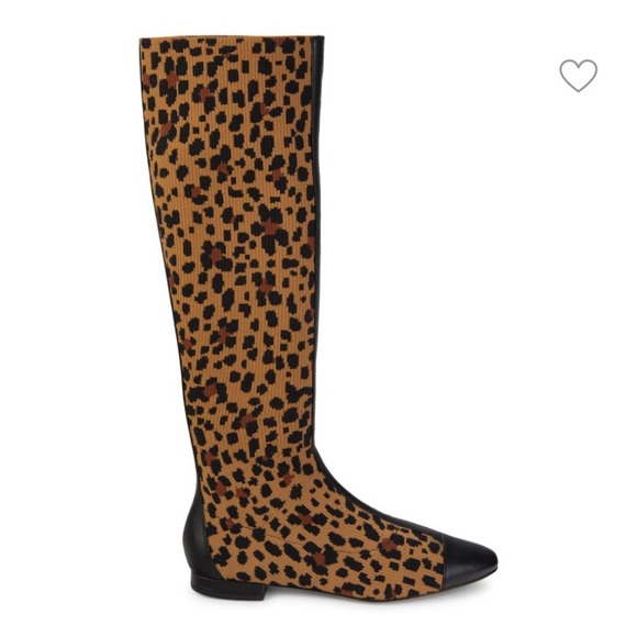 NWB Kate Spade Leopard Knee High Mikayla Boots - Picture 2 of 10